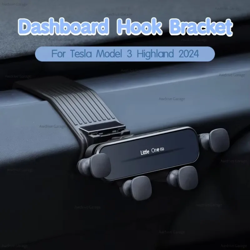 

For Tesla Model Y Juniper Model 3 Highland Dashboard Hook Bracket ABS Instrument Panel Hook Phone Stand Bracket Accessories 2025