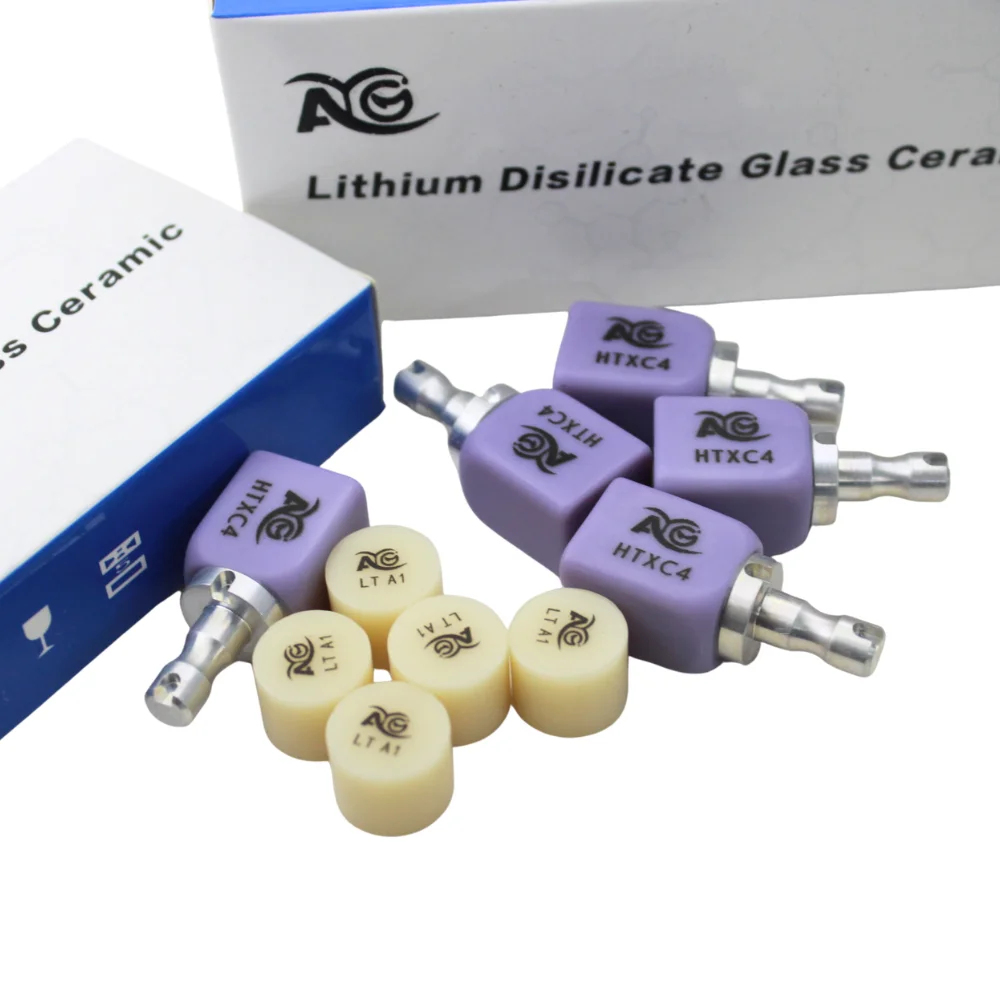 AG Dental Lithium Disilicate(Glass Ceramic) C14 LT/HT/MT for CAD CAM Dental lab Material Sirona Milling System