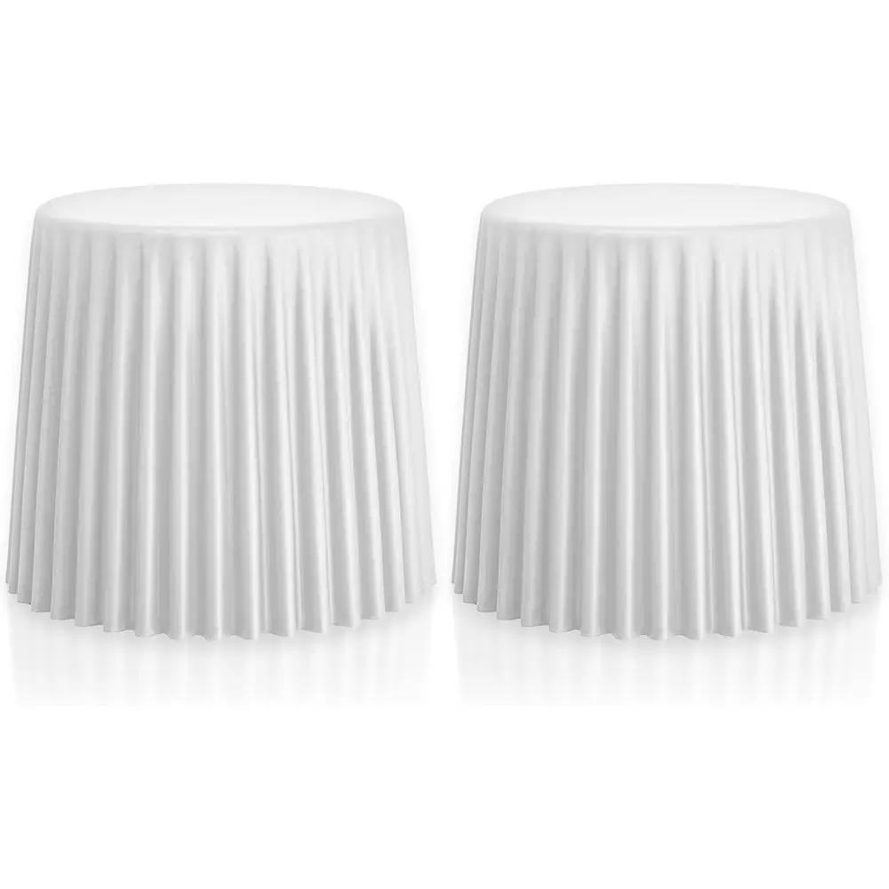 

Складные стулья для патио, журнальный столик, декоративный пуфик, обеденные стулья - из погодоустойчивого пластика, подходят для использования в помещении и на улице.