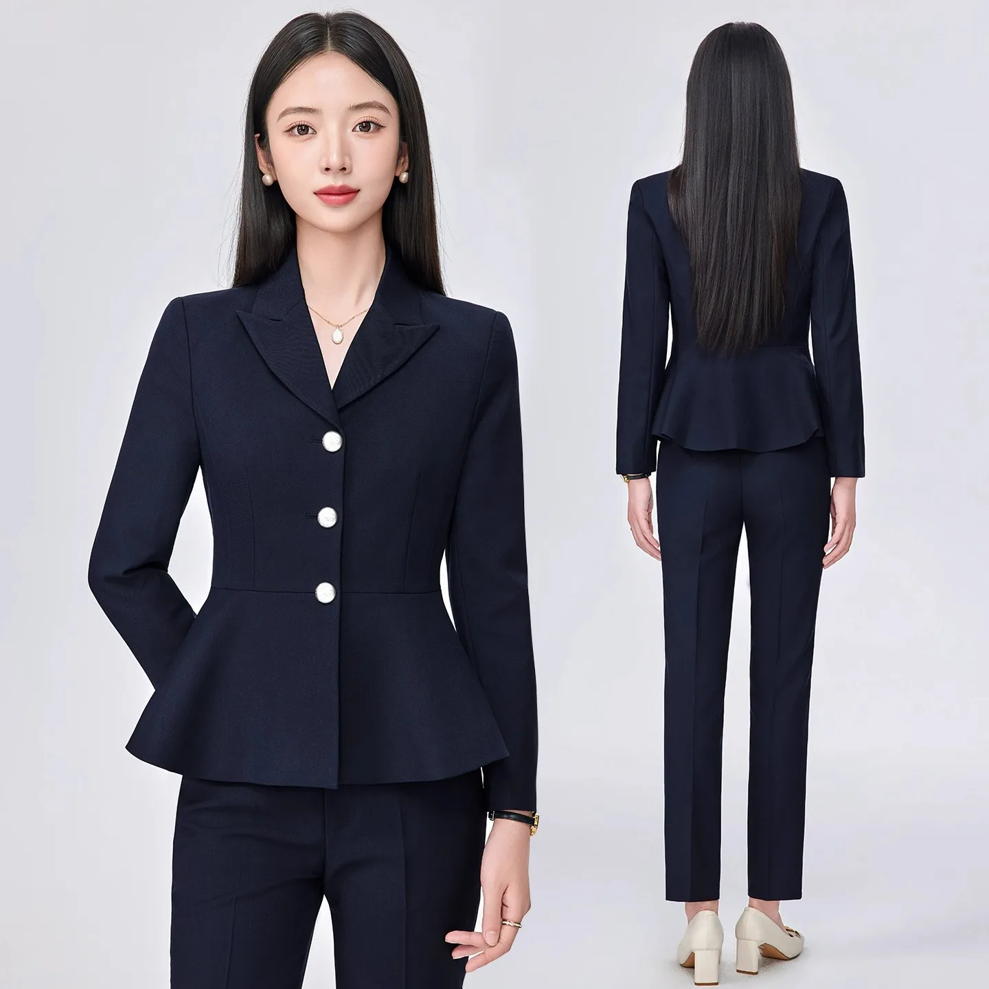 

Профессиональный женский костюм, весенне-осенний стойка регистрации, ювелирный магазин, Beau Salon Work orm Hotel Manager, официальная одежда