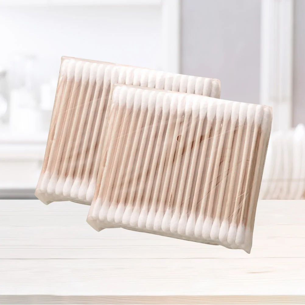 5Pack Cotton Swab Disposable Double-Ended Compressed Cotton Swabs for Makeup Ear Cleaning Application