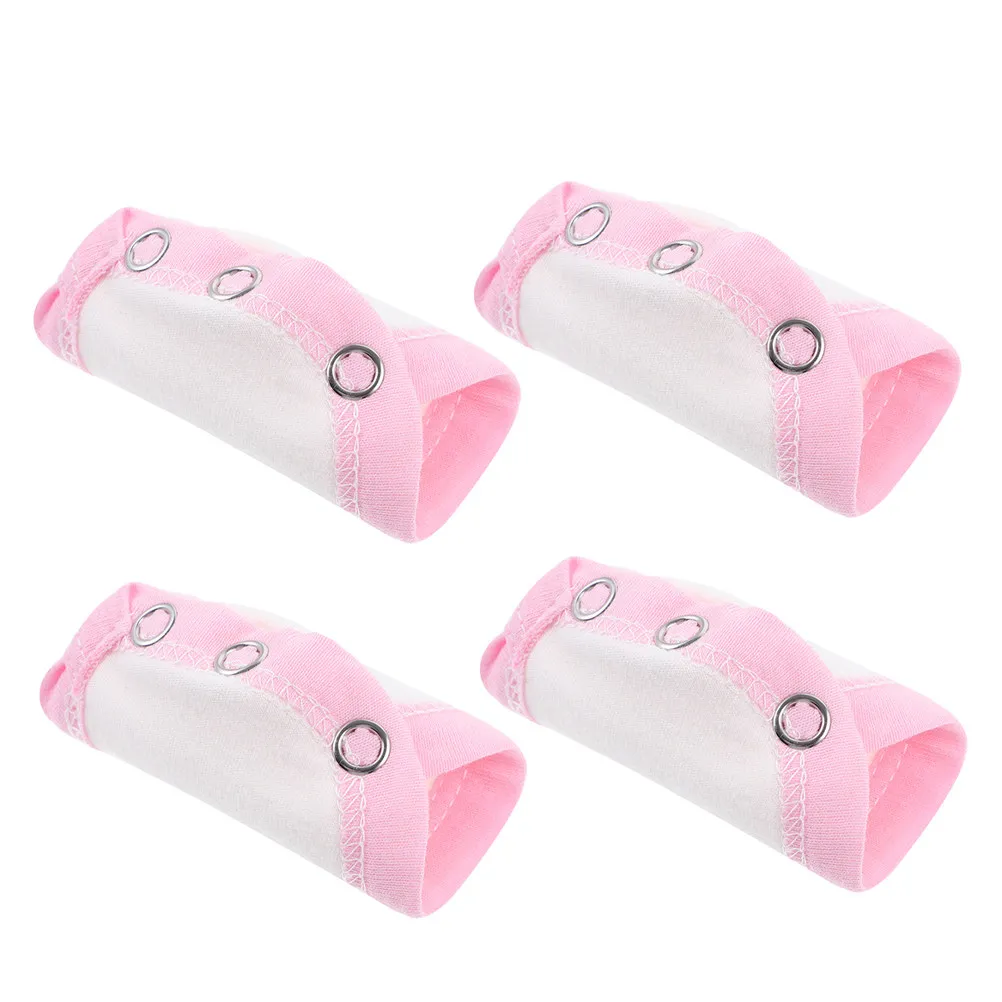 4Pcs Universal Bodysuit Extenders Cotton Breathable Soft Baby Romper Lengthener Snap Fastener for Newborn Toddler Girl Boy