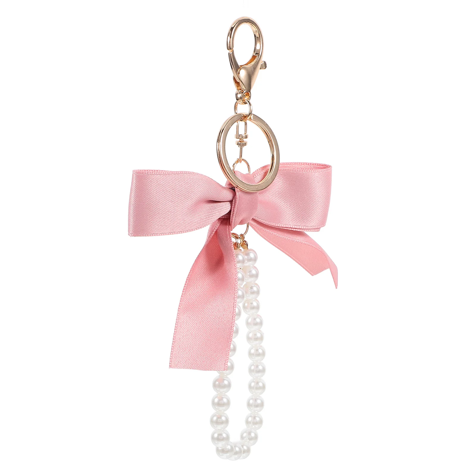 

Bow Keychain Charm Bowknot Keychains Keychain Wristband Fashion Accessories Cute Pearl Bag Decor Keychains