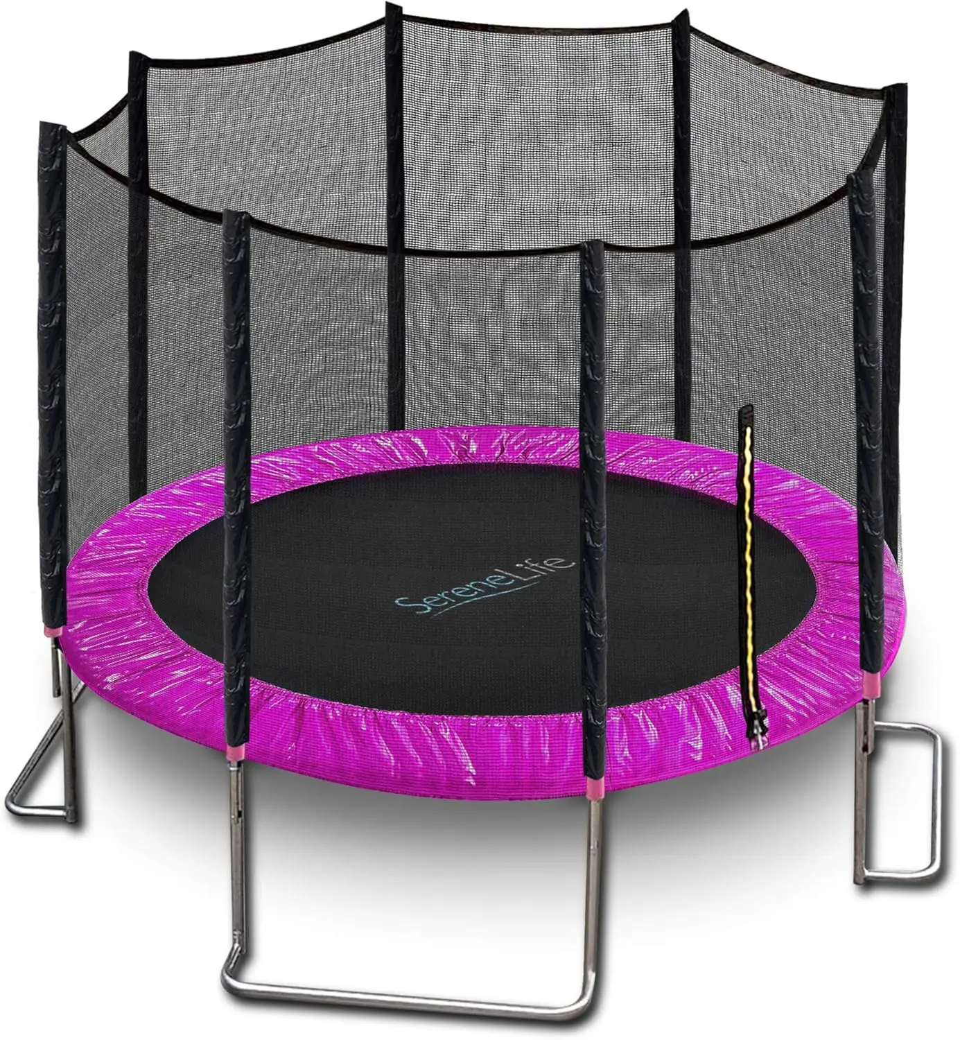 

Outdoor Recreational Backyard Stable, Strong Heavy Duty Trampoline with Safety Enclosure Net