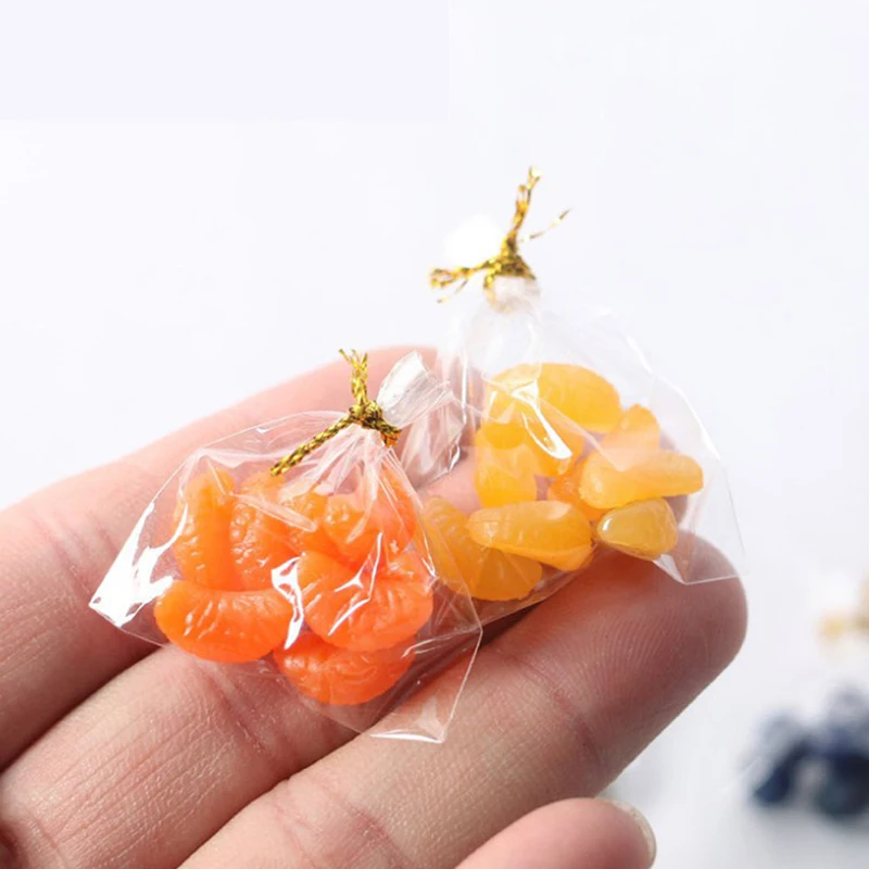 Mini Bagged Food Toy Resin Dollhouse Kitchen Simulation Bagged Gourmet Series Decoration