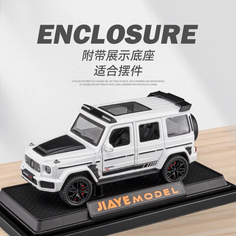 1:36 mercedes benz g800 alta simulação diecast liga de metal modelo carro som luz puxar para trás coleção crianças brinquedo presente