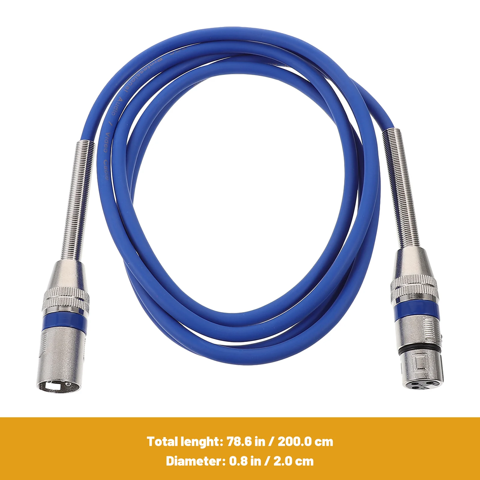 

Xlr Cable Microphone Accessory 3 Pin Mic Cord Durable PVC Copper Material Ktv Sound Connection Stable Signal Transmission