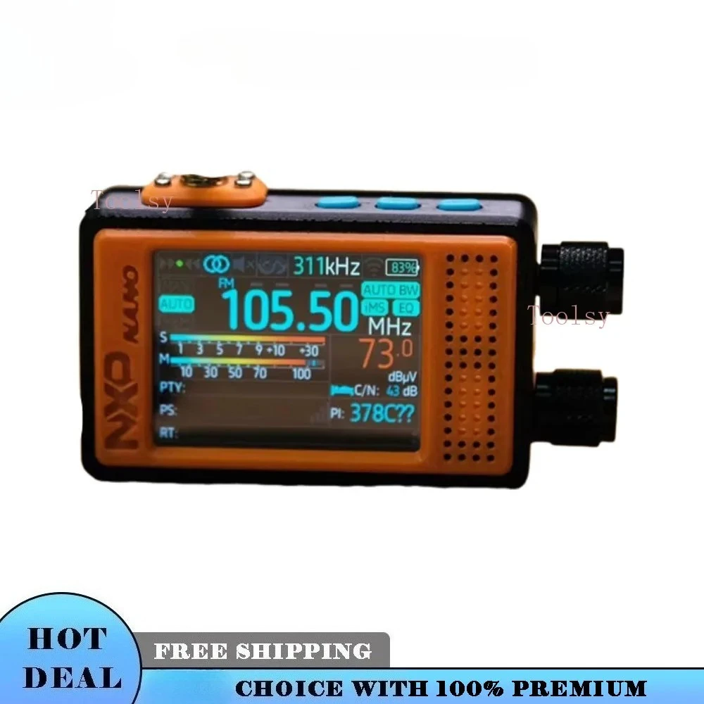 

65-108MHz FM Radio Receiver TEF6686+ESP32 Main Control with 2.4-inch IPS Touch Screen Christmas Gifts