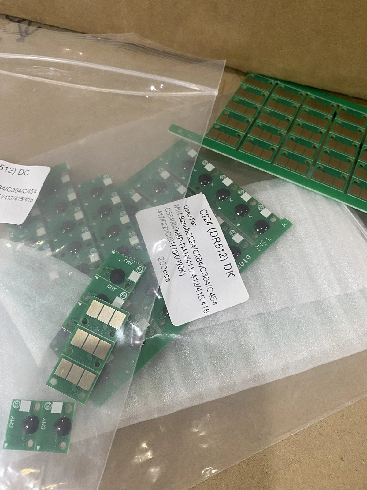 

20 чипов барабанного картриджа DR512 DR-512 для Konica Minolta Bizhub C224 C284 C364 C454 C554 C 224 284 364 454 554 Блок изображения