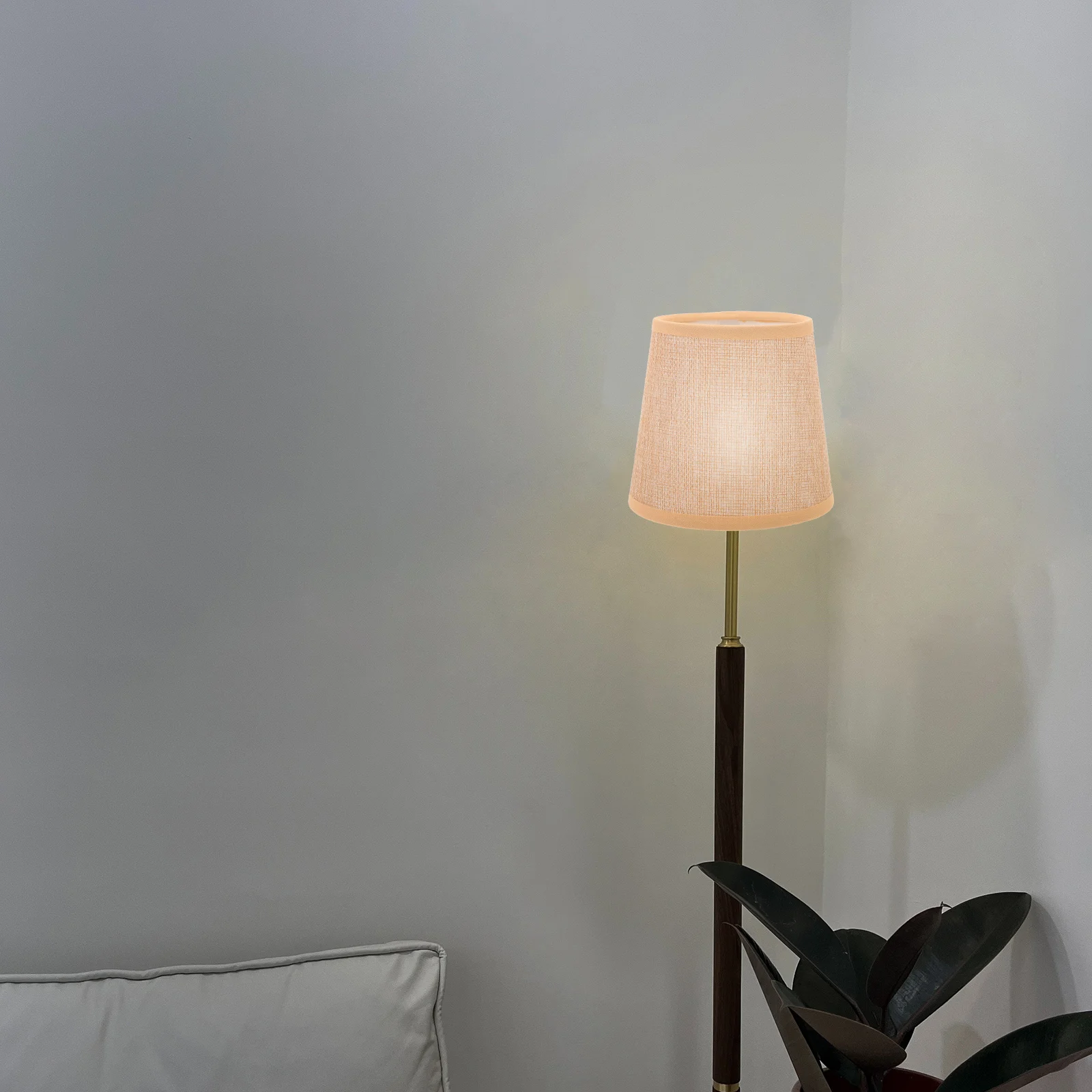 

2 Pieces E14 Fabric Lamp Shades Table Bedside Cloth Light Shade Soft Gentle Accessories Household Lampshade Lighting