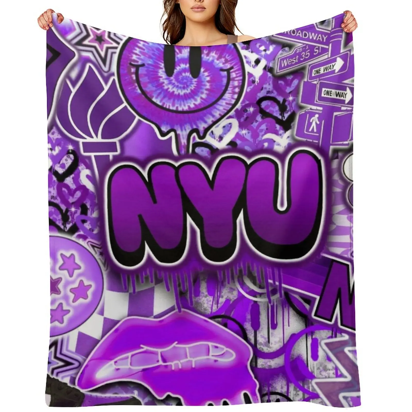 

N Y U 2 . 0 Throw Blanket halloween Luxury Throw Vintage Summer Blankets