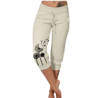 Fashion Mid-calf Lady Capri Pants 2023 Summer Drawstring Pockets Cropped Pants Women Sports Shorts For Outdoor Pantalones - Image 6