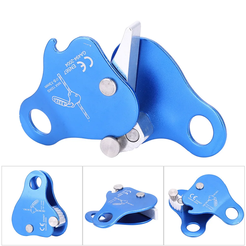قفل حبل تسلق الجبال ، مجموعات قفل انتزاع الألومنيوم ، حامي التسلق ، والعتاد في الهواء الطلق ، والأزرق