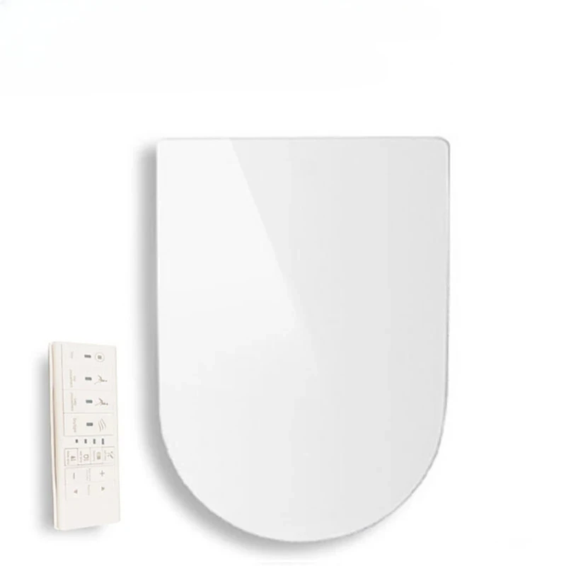 Thin Design V. O. U Shape Smart Toilet Seat Electric Bidet Cover Night Light Intelligent Lid Sprayer Heat Clean Massage