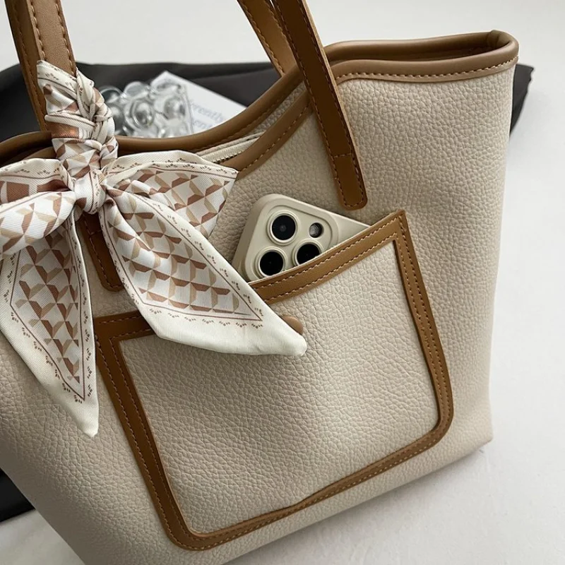 

High-End Ladies Tote Bag Made Of Premium Leather Featuring High-End Quality And Paris Elegant Vintage Look​