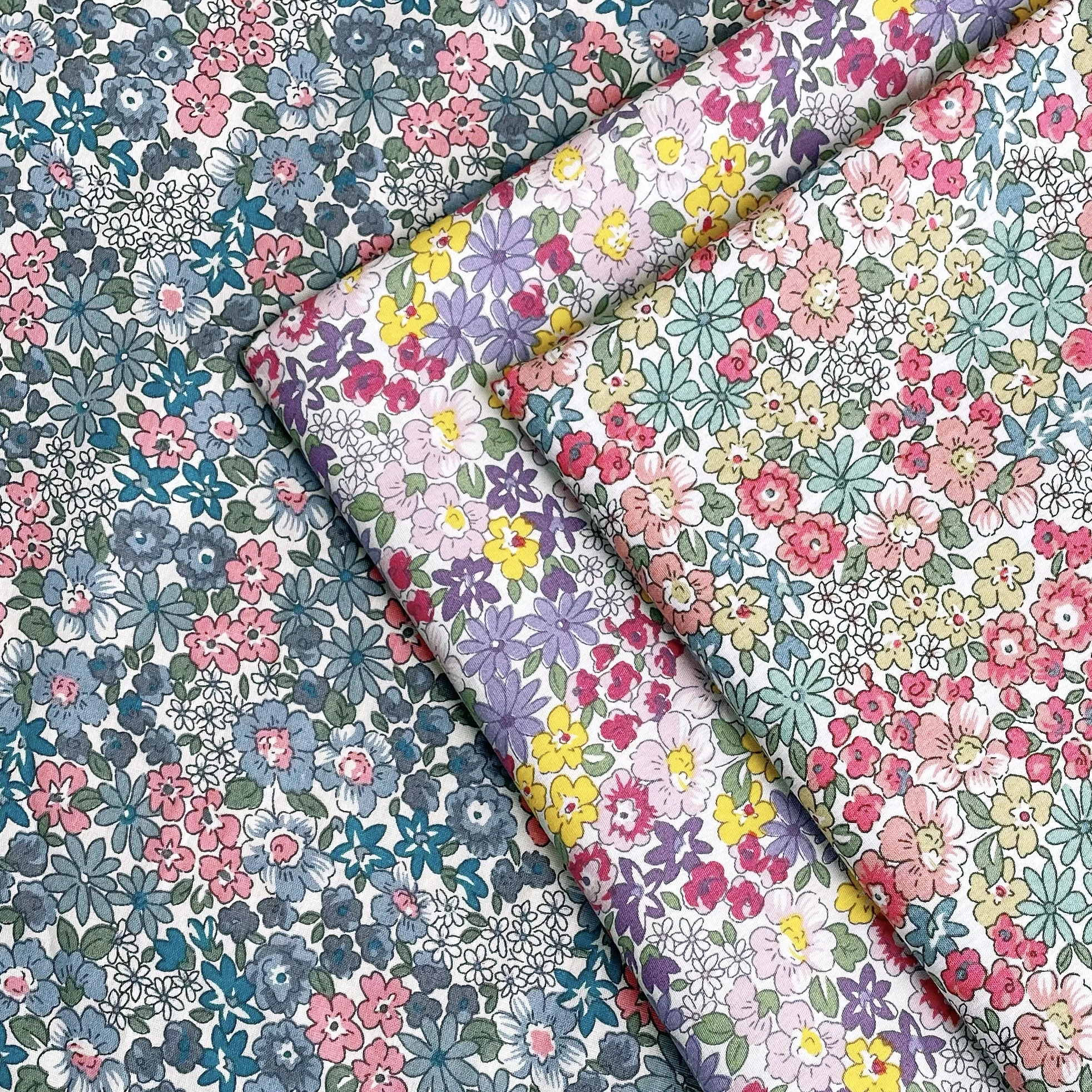 Betsy Floral 100% Cotton Poplin Fabric 40S Like Liberty Digital Printed For Sewing Cloth Dress Skirt Kids Designer Designer