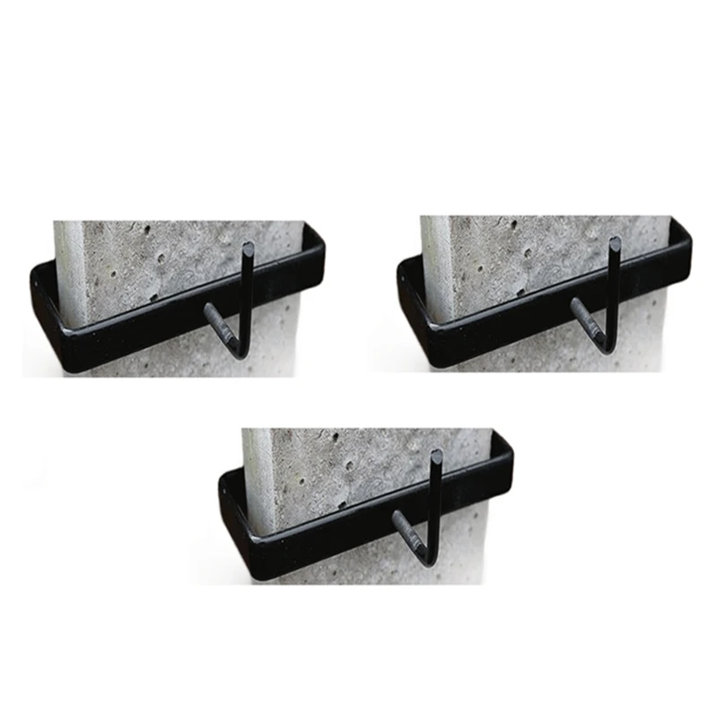 Heavy-Duty Concrete Column Clip Fence Column Metal Fixing Bracket Is Suitable For 4-Inch Section Concrete Column