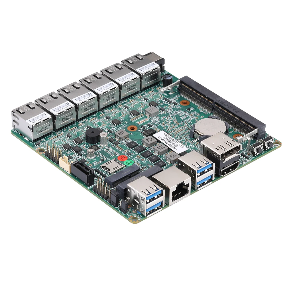 Qotom 미니 PC Pfsense 언탱글 OPNsense 라우터 방화벽, 8 세대 인텔 셀러론 펜티엄 프로세서, 6x i225V, 2.5G LAN