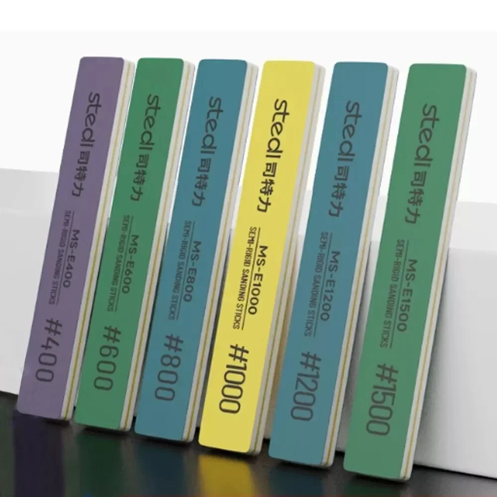 Stedi MS-E400 ~ 1500 عصي صنفرة شبه صلبة نموذج بلاستيكي قضيب تلميع لتجميع أدوات بناء النموذج هواية ذاتية الصنع