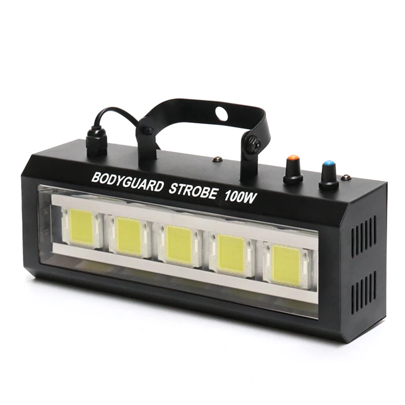 100W LED Stroboscooplicht Geluid/Verstelbare snelheid/Automatische bediening LED Wit Flitslicht Disco Party Home Muziekshow Podiumprojector
