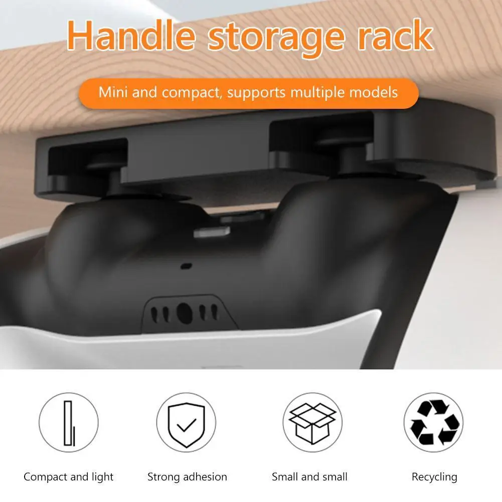 Portable Black Game Controller Hanging Storage Rack Handle Gamepad Bracket Console Holder Stand For PS5/PS4 Game Accessories