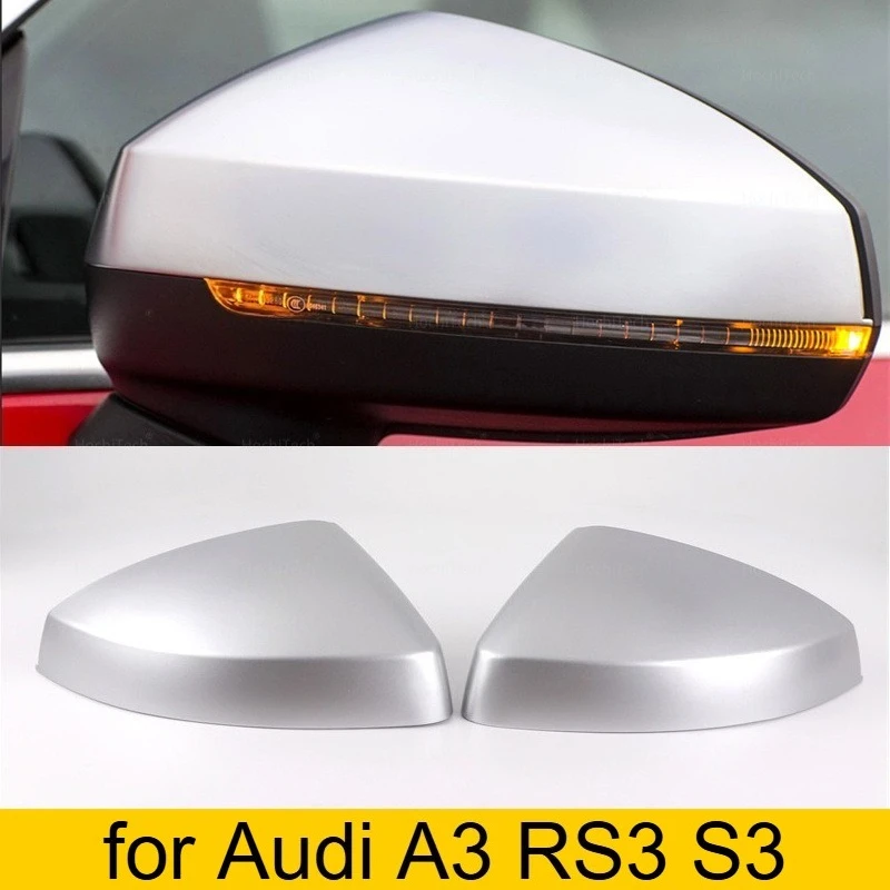 

Для Audi A3 S3 RS4 8V хэтчбек для Sportback Sedan Convertible E-tron 2013-20 Сменная серебряная крышка бокового зеркала