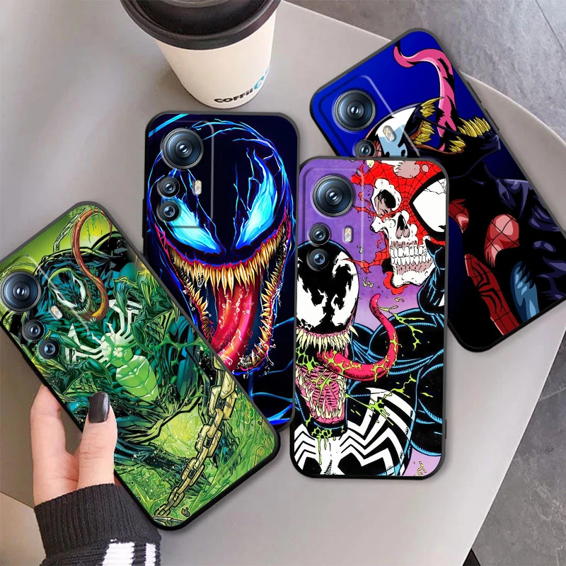 

Marvel Cool Venom Spider Man For Xiaomi Mi 13T 13 12T 12 11T 11i 11 A3 10T 10 9 Pro Lite Ultra 5G Black Cover Phone Case