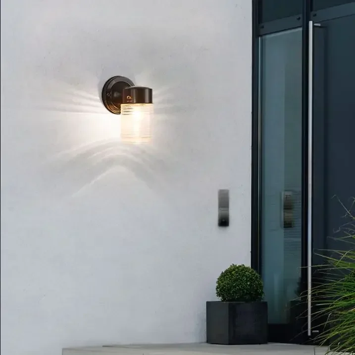 Outdoor waterproof outdoor aluminum simple courtyard corridor lamp outdoor balcony landscape led wall lamp