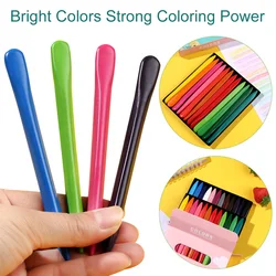 6/12/24/36 Colors Non Dirty Hand Washable Triangular Plastic Crayon Student Oil Painting Stick Early Childhood Education Tools