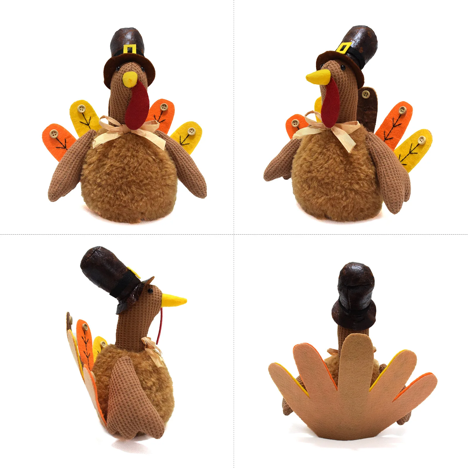 Thanksgiving Decorations Turkey Ornaments Handmade Turkey Figurines Figurines Harvest Festival Autumn Decorations