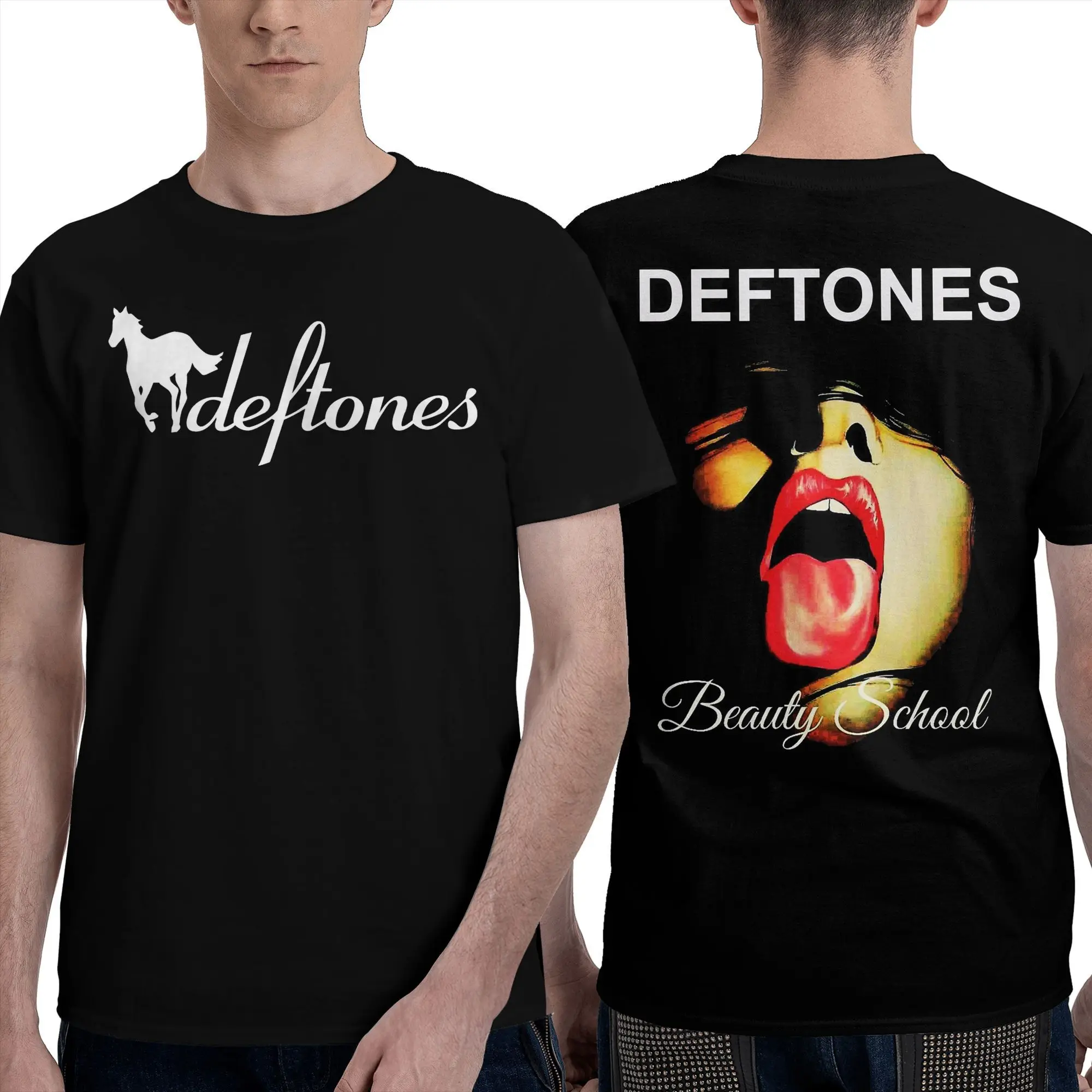 

2025 Deftones Singer Band T Shirt for Men 100% Cotton Vintage T-Shirt Crew Neck Tee Shirt Short Sleeve Tops Gift Idea