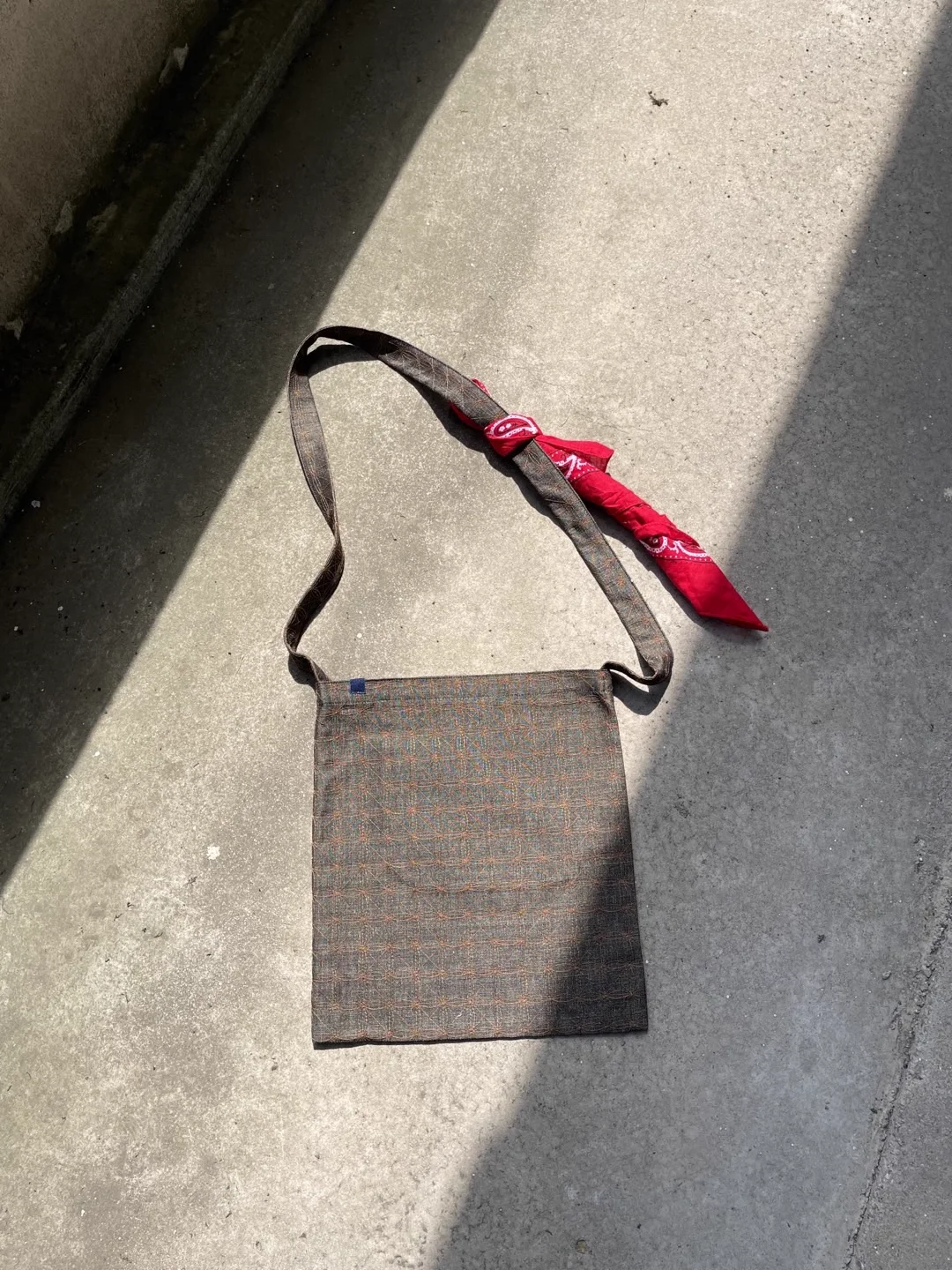 VISVIM ICT MUSETTE CANVAS First Generation Sashiko Embroidery Shoulder Bag