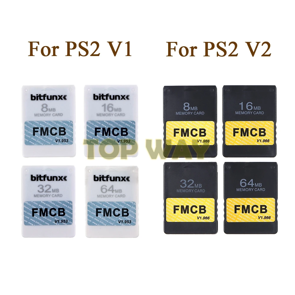 5PCS MCboot V2 V1.953 Memory Card Accessories Game Memory Card For Sony PS2 Playstation 2 FMCB McBoot Free MC Boot V1 V1.953