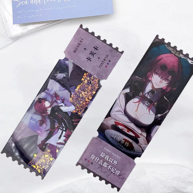 

Anime Honkai: Star Rail Kafka Cosplay Acrylic Standing Sign Quicksand Mahjong Ticket Stub Table Decoration Xmas Birthday Gift