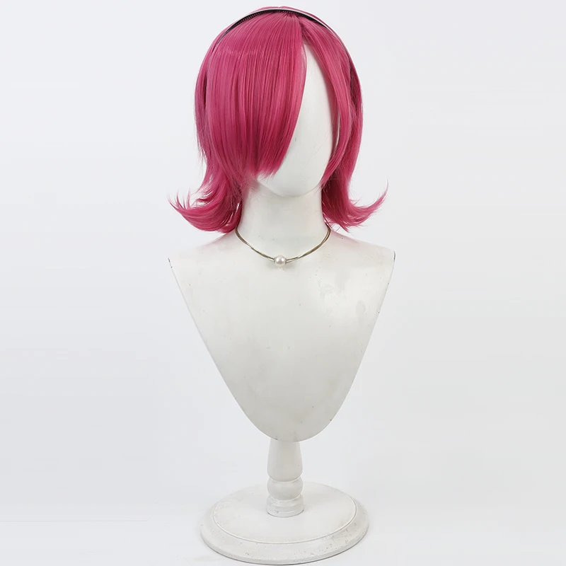 Anime Vinsmoke Reiju Pink Cos Cosplay Wig Halloween Carnival Party Prop Synthetic Hair Heat Resistant Fiber + Wig Cap