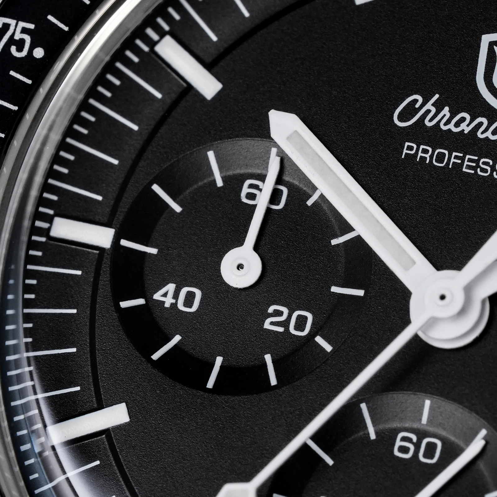 Watchdives WD1863 39 مللي متر VK63 ساعة كرونوغراف OTF المشبك الاجتياح حركة الكوارتز الياقوت مضيئة 100 متر ساعات مقاومة للماء