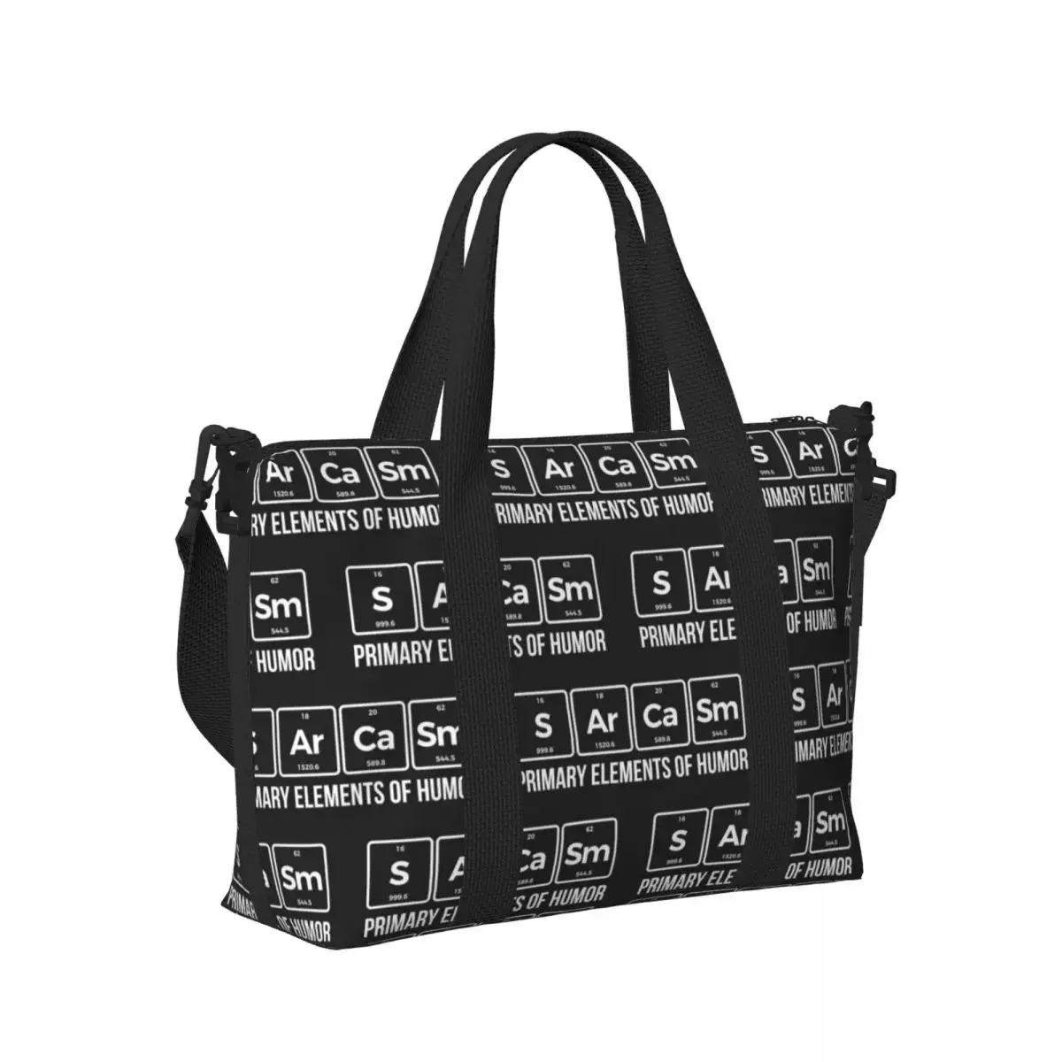 Sarcasm Humor Science Chemistry Sayings Beach Travel Bag Large Capacity Tote Bag for Gym Yoga Women Shopping Duffle Shoulder Bag
