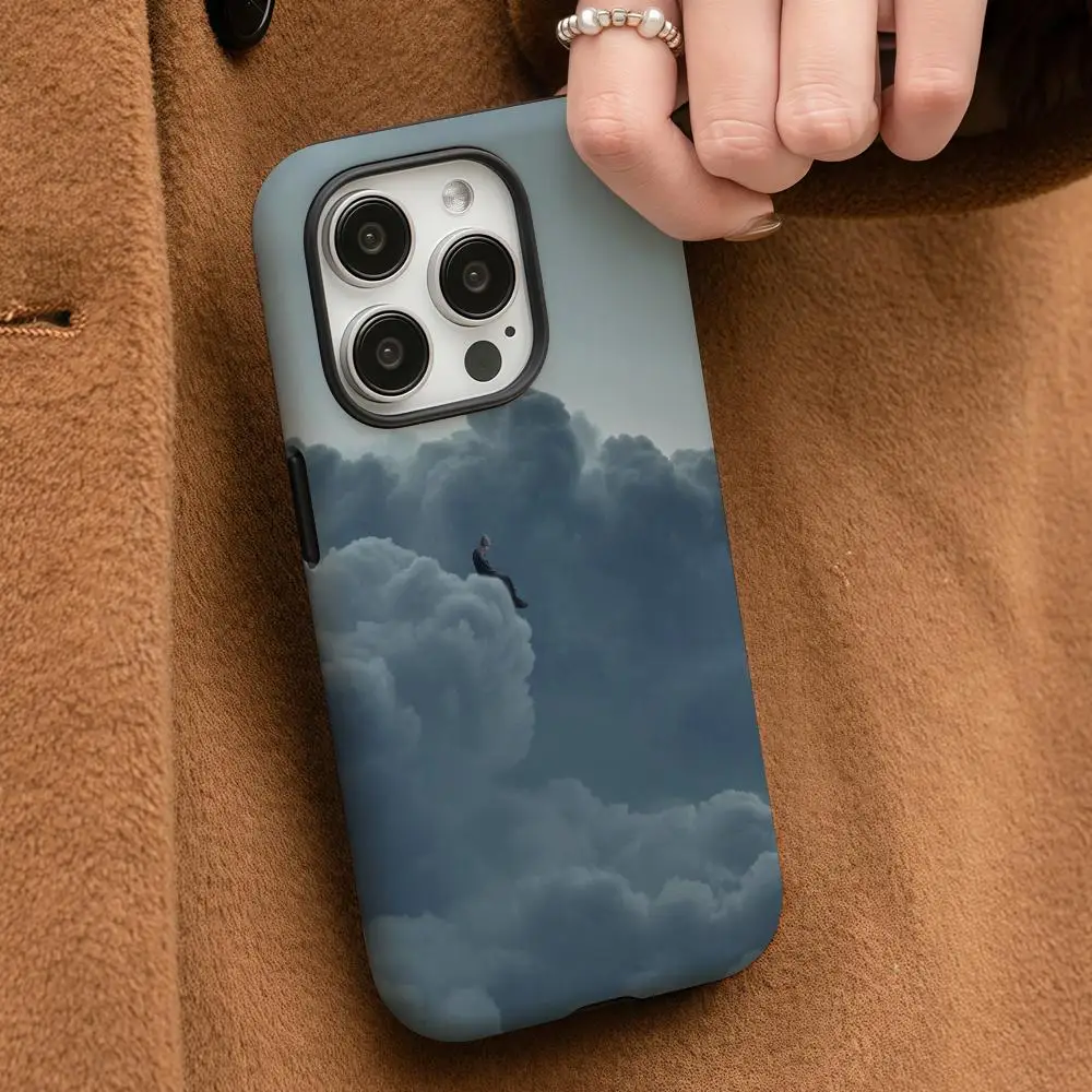 

Чехол для телефона с альбомом NF для iPhone 17, 16, 15, 14, 13, 12, Pro Max Plus, глянцевый HD, двухслойная жидкая задняя пленка, твердый корпус