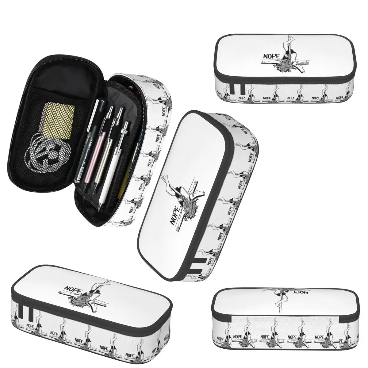 폴 댄스 NOPE - 학생용 검정색 필통 선물 펜 상자 연필 가방 문구 용품 펜 홀더 가방