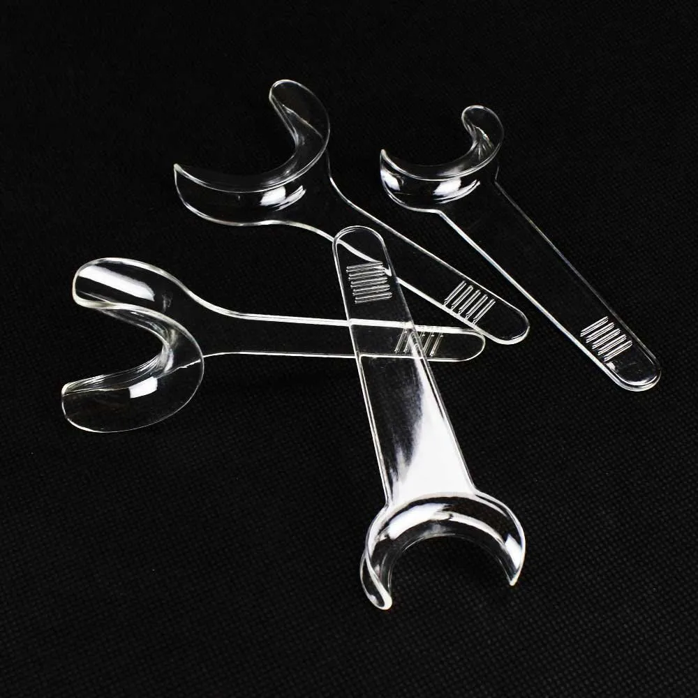 Retractor de mejillas Dental de ortodoncia, abridor de boca en forma de T, equipo Dental, Retractor de mejillas de labio Intraoral, 4 Uds./2 tamaños