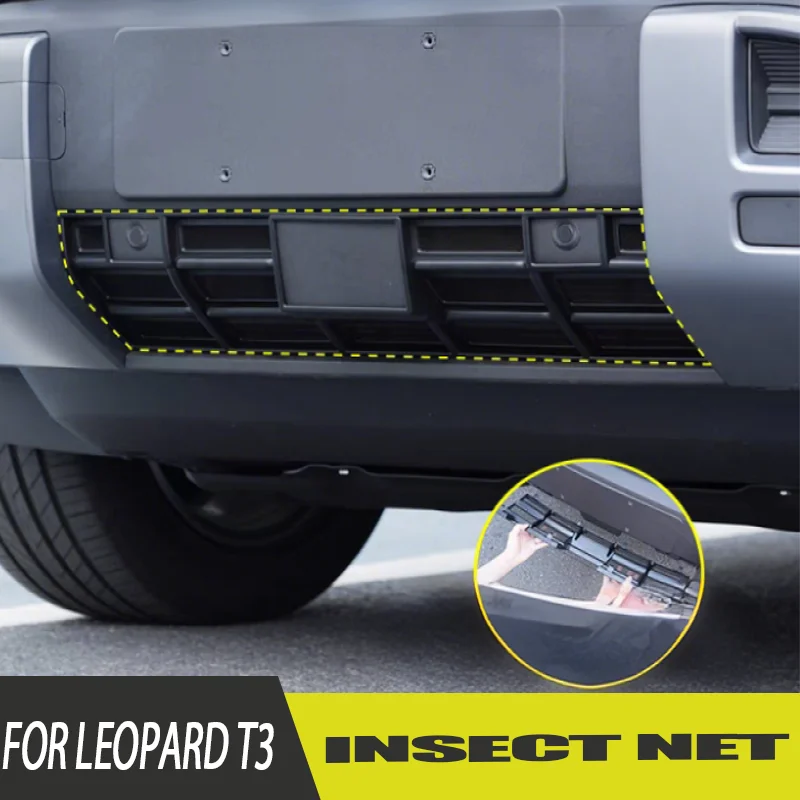 Titre du produit pour BYD Leopard Titanium 3, calandre avant, Modification de l'écran contre les insectes, radiateur de climatisation, Protection contre la poussière