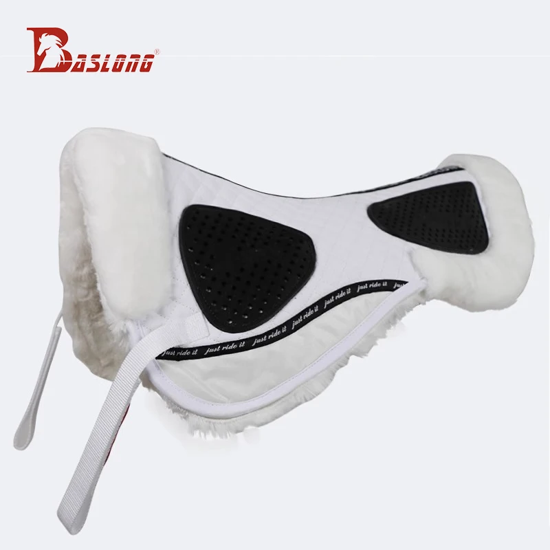 Baslong Equestrian Balance Pad Sweat Pad Shock Absorption Saddle Pad Anti-Backbeat Comfortable Soft Obstacle Course Non-Slip Pad Horse Equipment