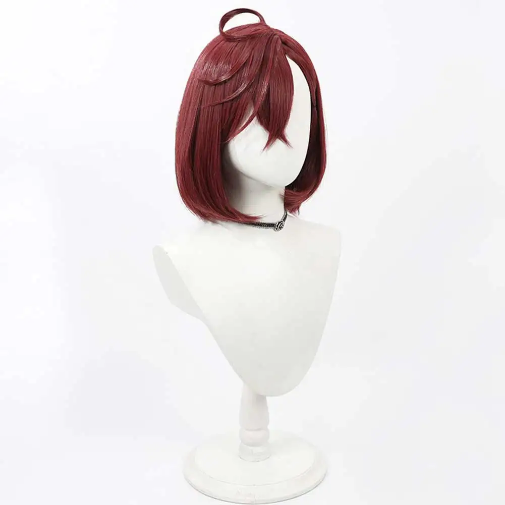 Momo Ayase Anime DAN DA DAN Cosplay Prop Brown Wig Blue Long Earrings Clip Women Girl Set Holloween Party Show Play Accessory
