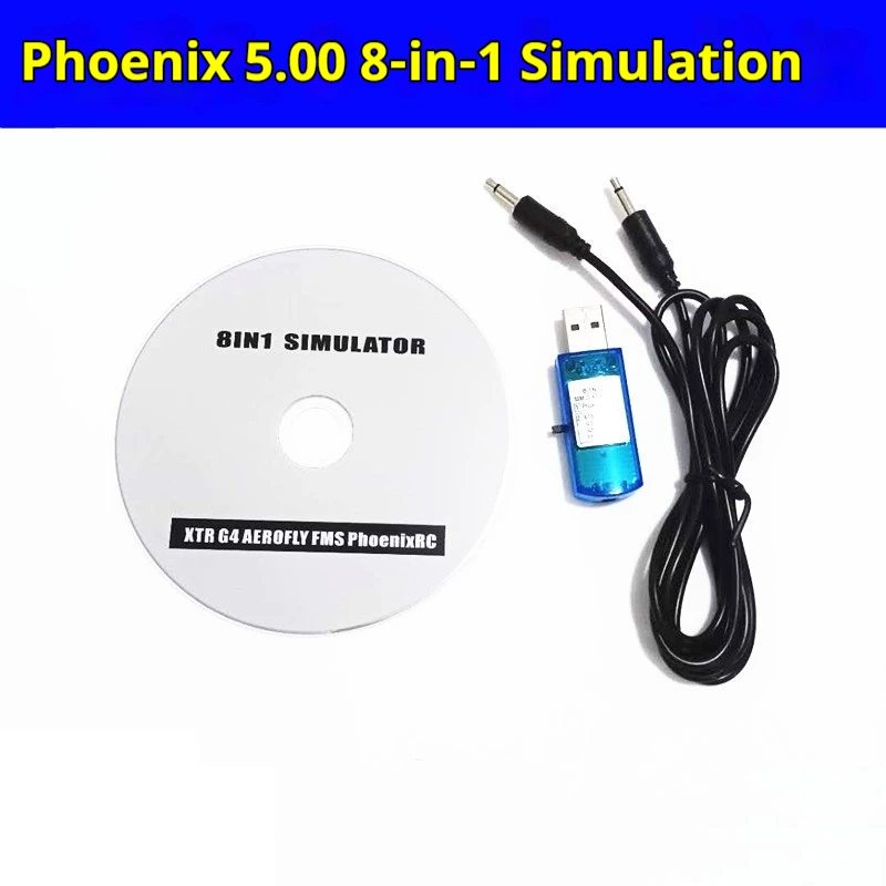 Eight In One Computer Simulator Phoenix 5.0 G4 Xtr Remote Control Novice Practicing Fixed Wing Quadcopter