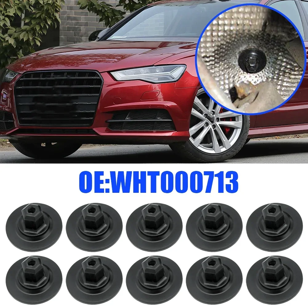 10Pcs New Body Undertray Guard Cover Screw Seat Nut Cap For Audi VW Screw Holder Heat Insulation Cushion Fastener Rivet Retainer