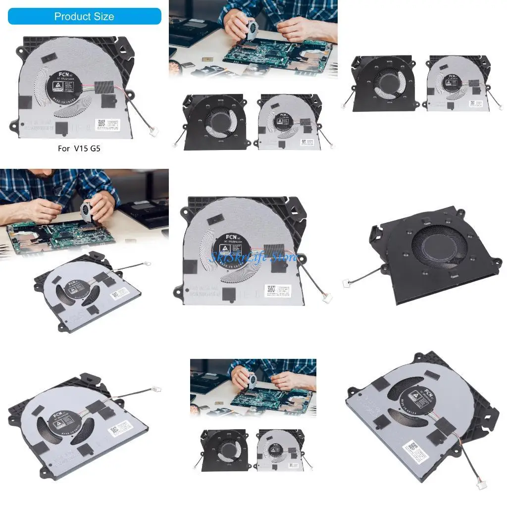 

E65E CPU Cooling Fan Laptop Coolers Portable Heatsink Fan DC5V 4Pin Radiator