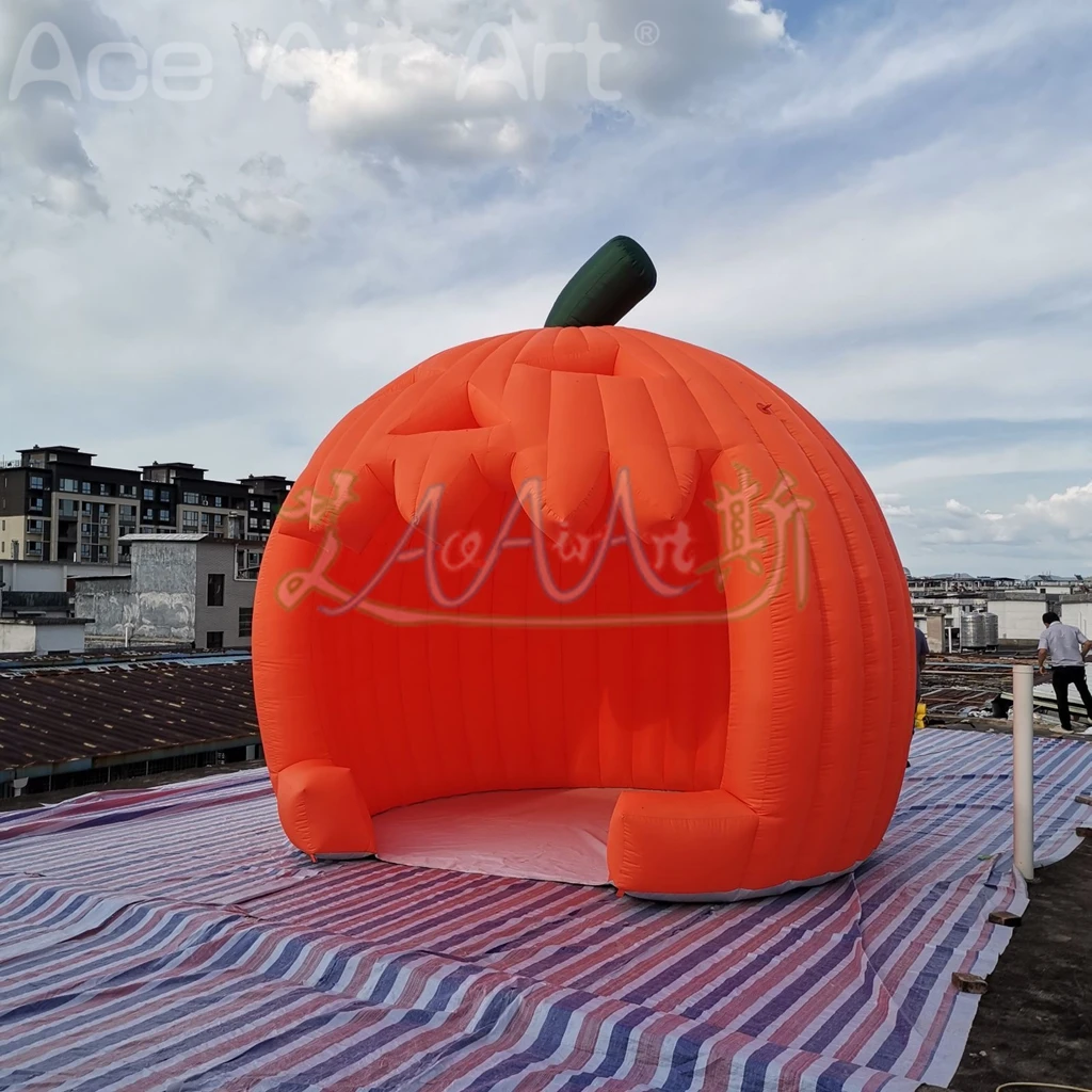 Outdoor Custom Design Giant Portable Cartoon Inflatable Tent Big Adverting Giant Inflatables Pumpkin Tents