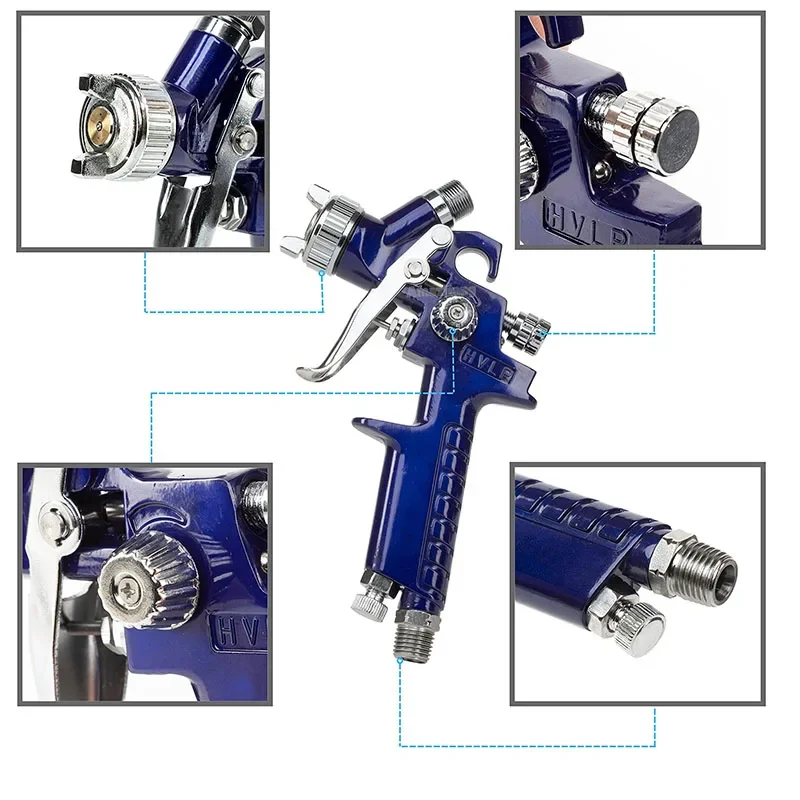 Imagem -05 - Fine Mini Repair Gun Modelo H2000 Calibre de 05 mm 08 mm 10 mm Adequado para Área Pequena Móveis Automotivos k3