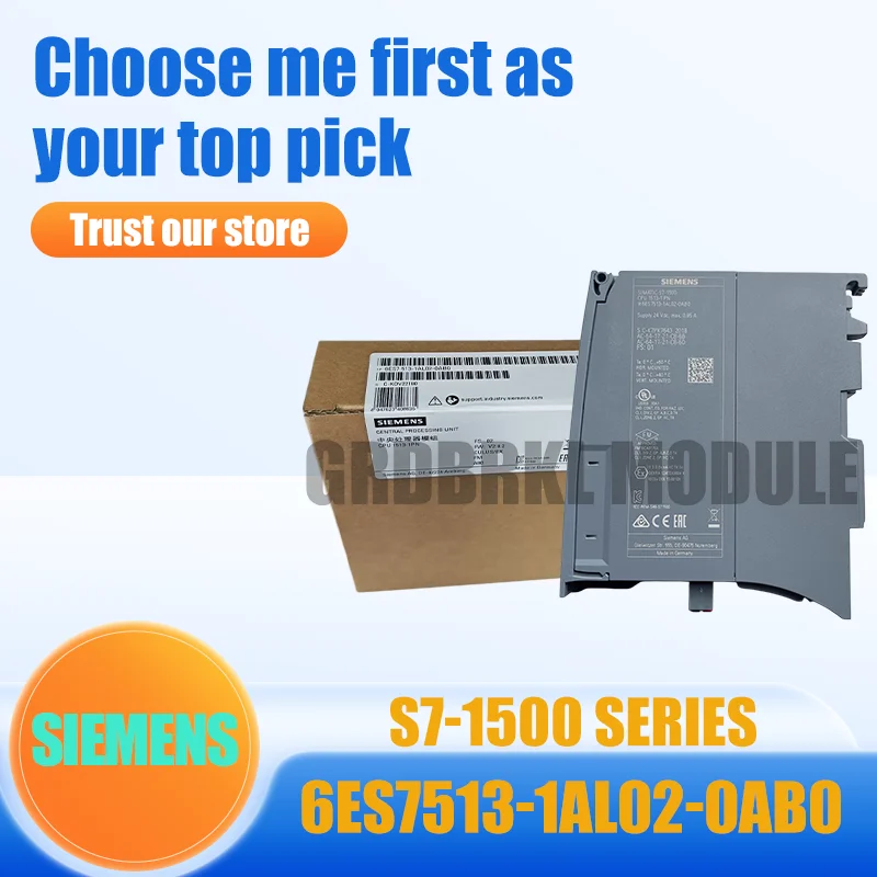 

New Original SIEMENS 6ES7513-1AL02-0AB0 SIMATIC S7-1500 CPU 1513-1 PN PLC Controller