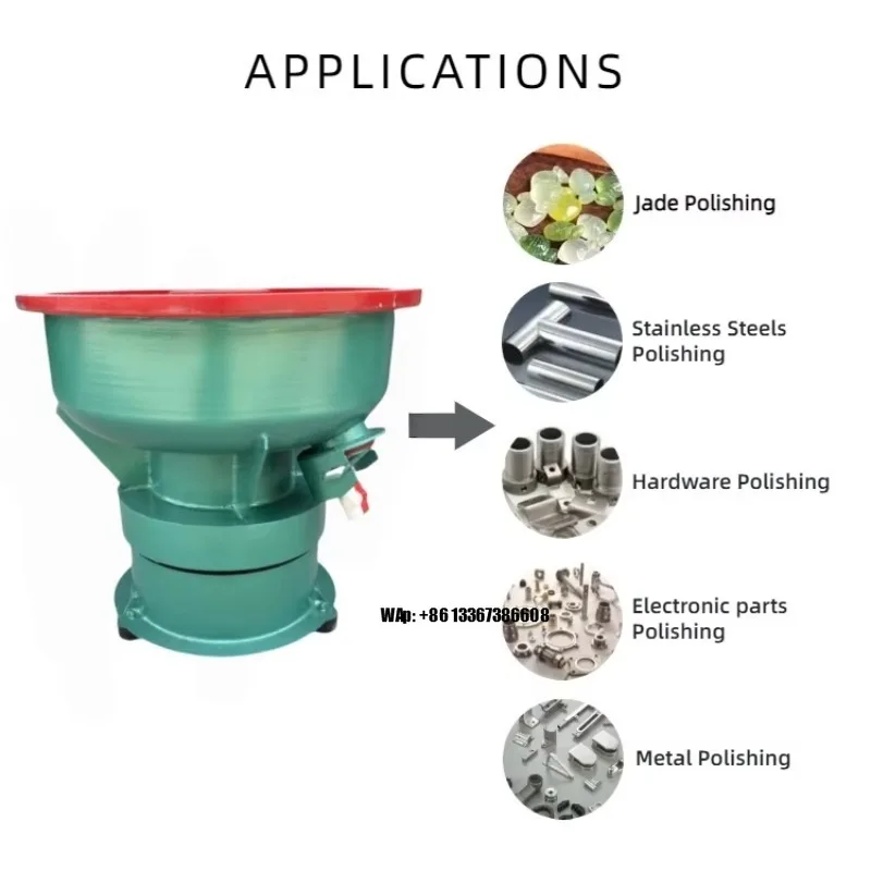 150L Automatic Stone Chamfering Vibration Grinder Polishing Machine for Steel Metal Part